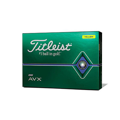 TITLEIST AVX YELLOW GOLF BALLS