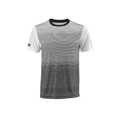 WILSON M TEAM STRIPED CREW BLK/WHT