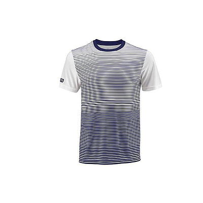 WILSON M TEAM STRIPED CREW BLUE DPTH/WHT
