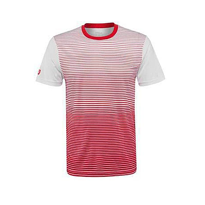 WILSON M TEAM STRIPED CREW RED/WHT