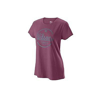 WILSON W LINEAGE TECH TEE PLUM/FLINT