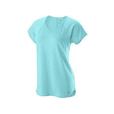 WILSON W TRAINING V-NECK TEE ISL PRDIS