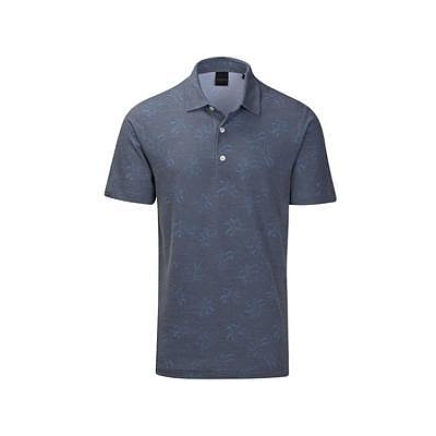 DUNNING FORRES PIQUE GOLF SHIRT HALO/BUNT/WHITE