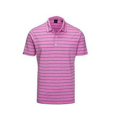 DUNNING COMRIE JERSEY GOLF SHIRT TULIP HEATHER/BUNT