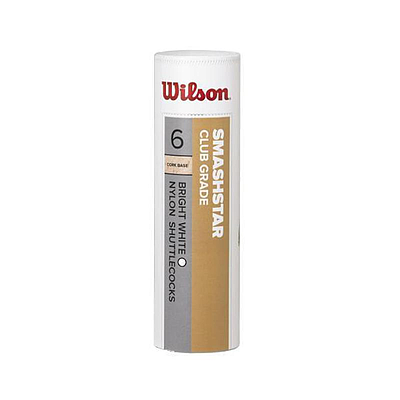 WILSON  SMASHSTAR SHUTTLECOCKS WHT PACK OF 6