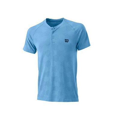 WILSON S/M POWER SEAMLESS HENLEY COASTAL