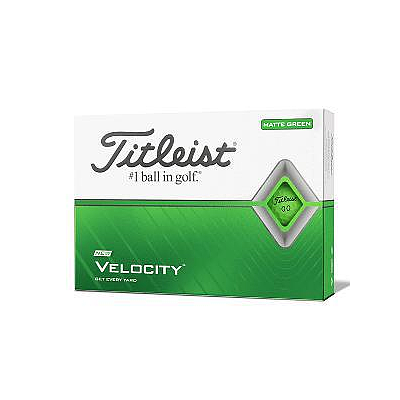 TITLEIST VELOCITY GOLF BALLS GREEN DOUBLE DIGIT