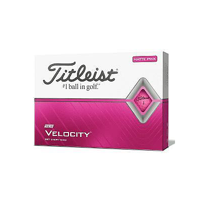 TITLEIST VELOCITY PINK GOLF BALLS