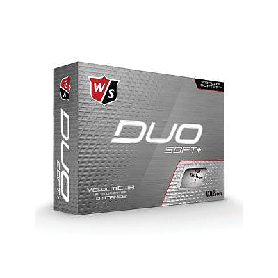 WILSON STAFF DUO SOFT+ WHITE GOLF BALLS