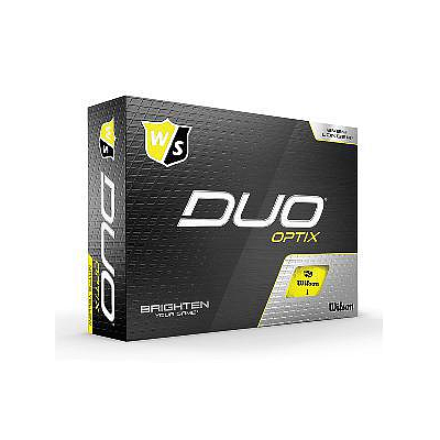 WILSON STAFF DUO OPTIX YELLOW GOLF BALLS