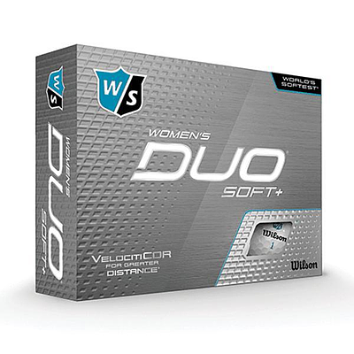WILSON STAFF DUO SOFT+ WHITE WOMENS GOLF BALLS
