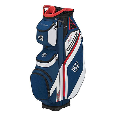 WILSON STAFF EXO CART BAG NAVY/WHITE/RED