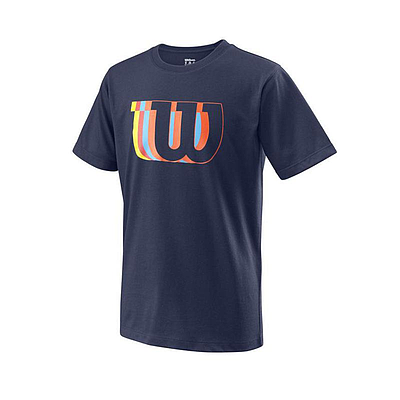 WILSON BOYS BLUR W TECH TEE PEACOAT