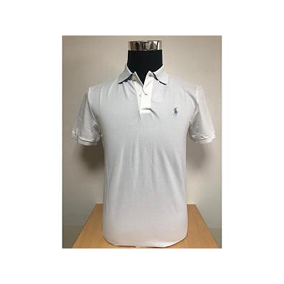 RALPH LAUREN SSKCPFSPPM1-SHORT SLEEVE-KNIT WHITE