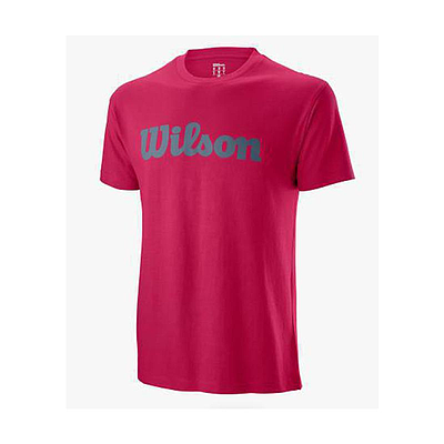 WILSON M SCRIPT COTTON TEE GRANITA/FLINT-XL