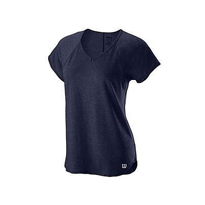 WILSON W TRAINING V-NECK TEE PEAC0AT