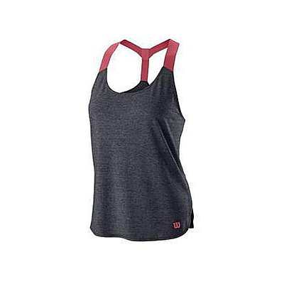 WILSON W COMPETITION FLECKED TANK EBONY
