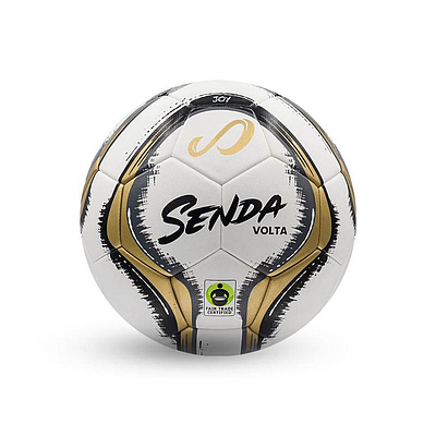 Volta Professional Soccer Ball - Size 5, Gold/Gray