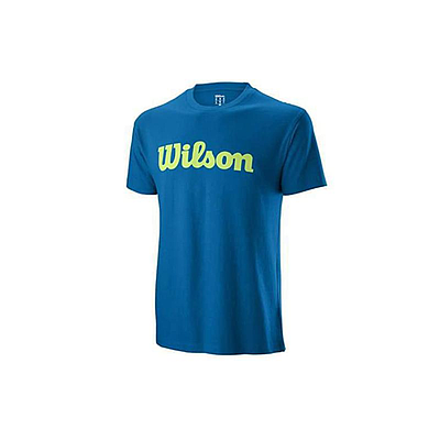 WILSON M SCRIPT COTTON TEE IMPERIAL B/SHARP