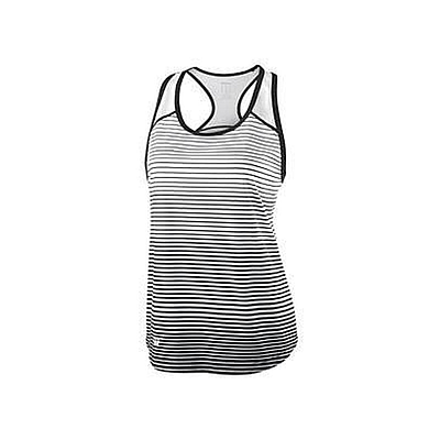 WILSON W TEAM STRIPED TANK BLK/WHT