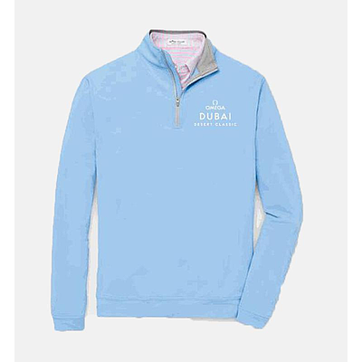 PM MENS PERTH STRETCH 1/4 ZIP(ME0EK40) CBLU 