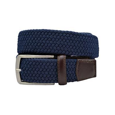 GREG NORMAN 35 MM SOLID BRAIDED STRETCH ELASTIC NAVY-