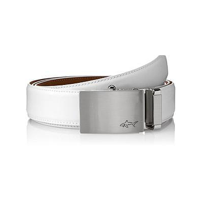 GREG NORMAN ONE SIZE FITS ALL BELT - WHITE