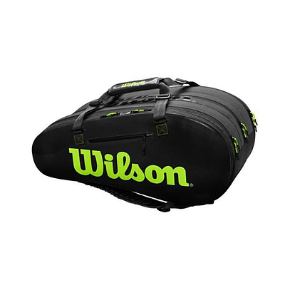 WILSON SUPER TOUR 3 COMP CHAR/GREEN-