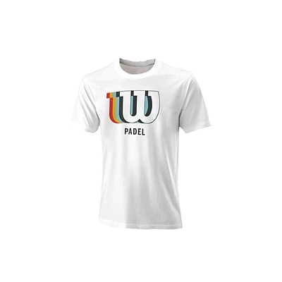 M PADEL BLUR W TCH TEE WH