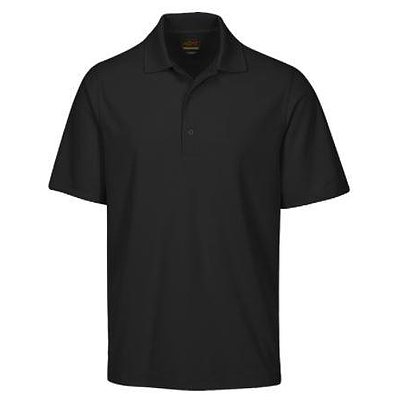 GREG NORMAN-PERFORMANCE MICRO PIQUE POLO BLACK 