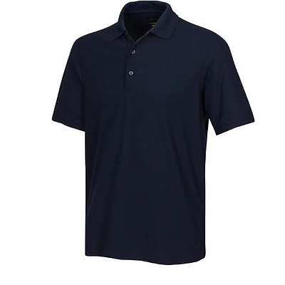 GREG NORMAN-PERFORMANCE MICRO PIQUE POLO NAVY