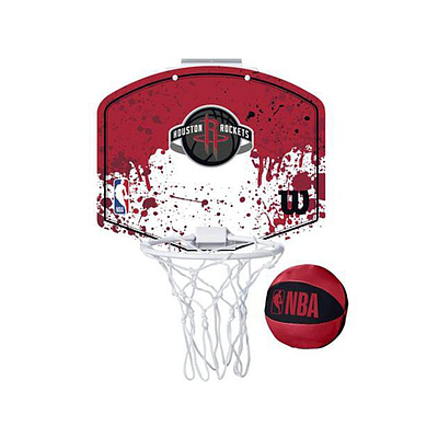 WILSON NBA TEAM MINI HOOP HOU ROCKETS SILVER-