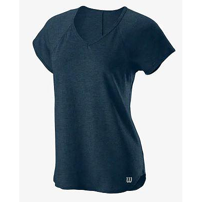 W TRAINING V-NECK TEE MAJOLICA B