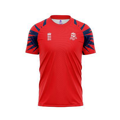 ICC WC T20 ROUND NECK TSHIRT STRIPE JERSEY ENGLAND