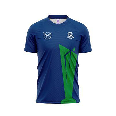 ICC WC T20 ROUND NECK TSHIRT STRIPE JERSEY NAMIBIA