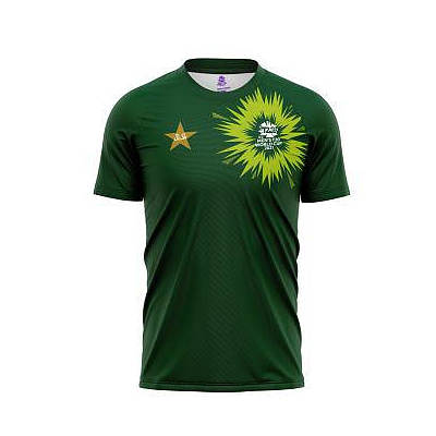 ICC WC T20 ROUND NECK TSHIRT FAN JERSEY PAKISTAN