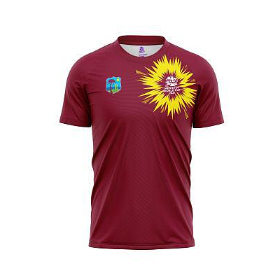 ICC WC T20 ROUND NECK TSHIRT FAN JERSEY WINDIES